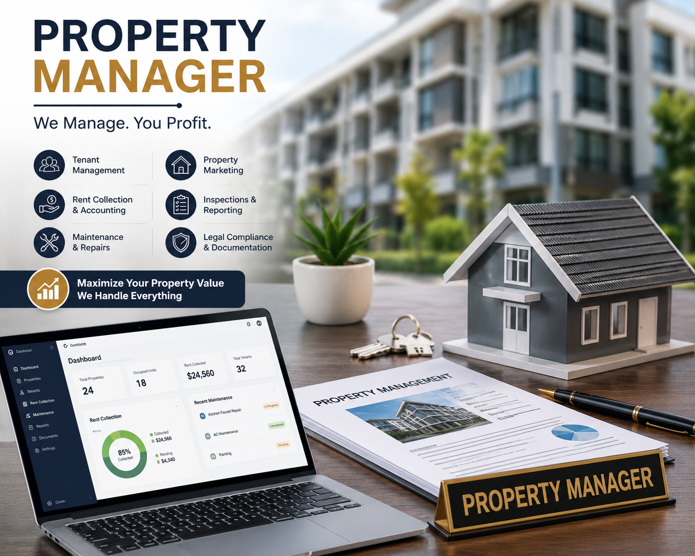 Professional Property Manager Services – Tenant, Rent & Property Management Solutions